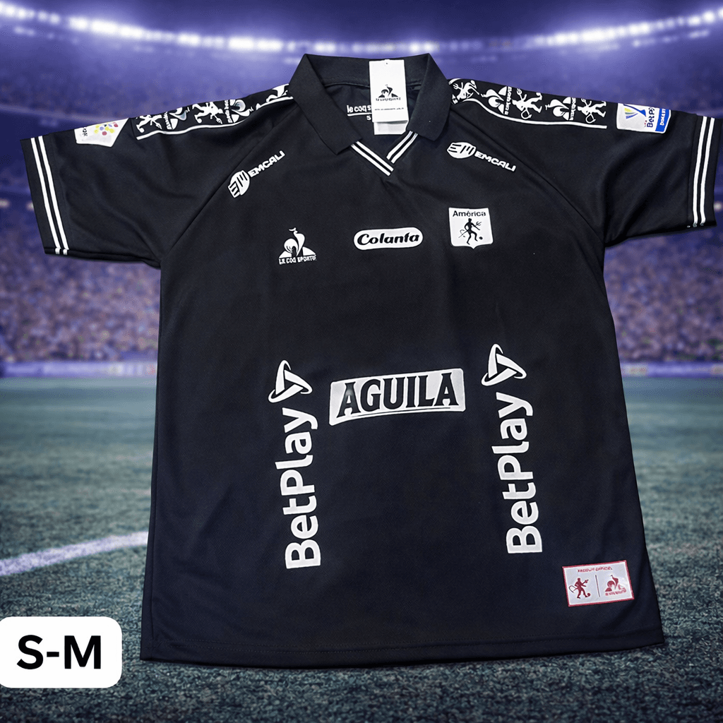 Camiseta Retro América de Cali Negra – Adulto
