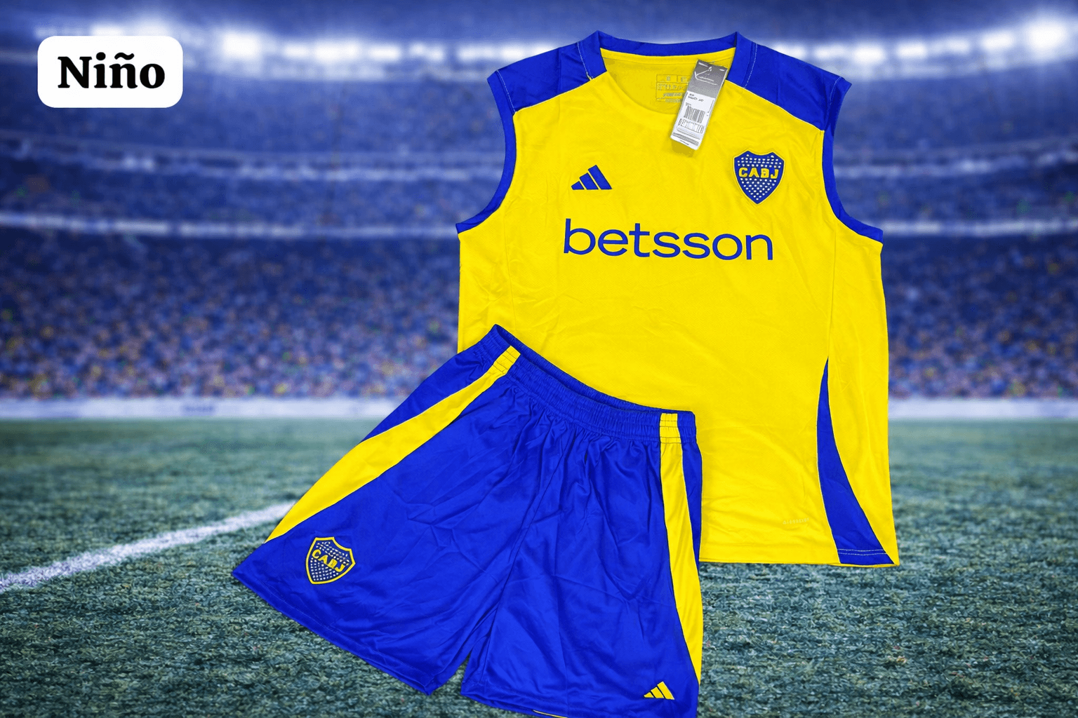 Conjunto Retro Europeo Boca Juniors – Niño