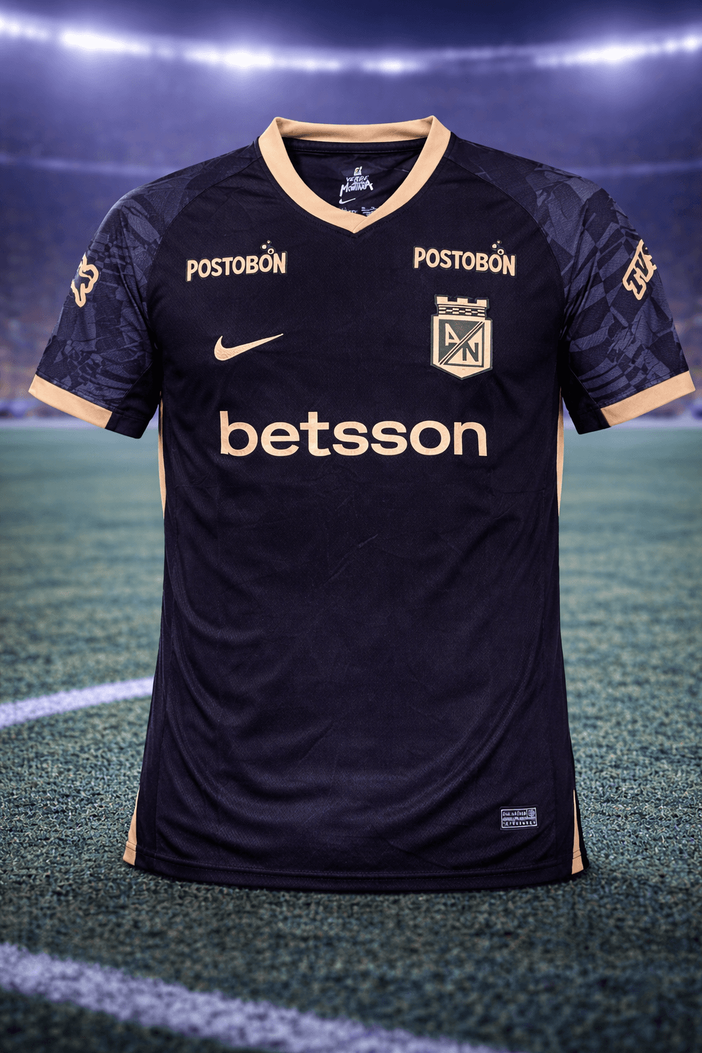 Camiseta Atlético Nacional Alterna Negra – Adulto